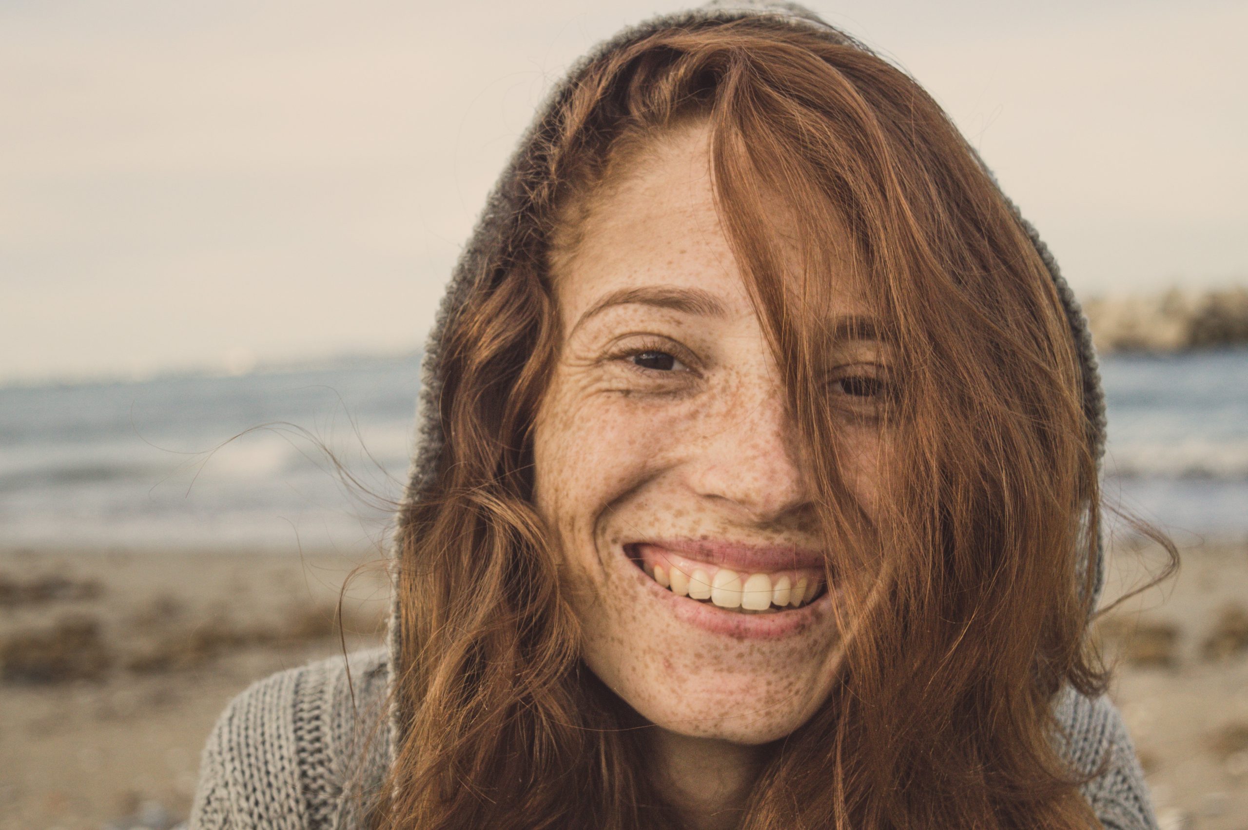 a woman smiling at the camera